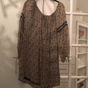 Off the shoulder sunflower dress